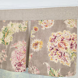 RLF Home Monte Cristo Pleated Window Valance 100% Cotton Rod Pocket 50" x 17" Grey