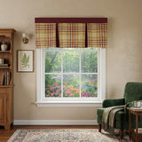 RLF Home Syon Park Pleated Window Valance 100% Cotton Rod Pocket 50" x 17" Gold