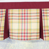 RLF Home Syon Park Pleated Window Valance 100% Cotton Rod Pocket 50" x 17" Gold