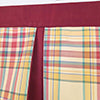 RLF Home Syon Park Pleated Window Valance 100% Cotton Rod Pocket 50" x 17" Gold