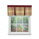 RLF Home Syon Park Pleated Window Valance 100% Cotton Rod Pocket 50" x 17" Gold