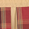 RLF Home Duncaster Pleated Window Valance 100% Cotton Rod Pocket 50