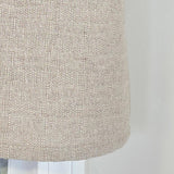 RLF Home Denton Flat Line Window Valance 100% Cotton Rod Pocket 50" x 17" Beige