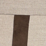 RLF Home Denton Flat Line Window Valance 100% Cotton Rod Pocket 50" x 17" Beige