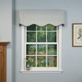 RLF Home Blast Trimmed Provance Window Valance 100% Cotton Lined Rod Pocket 50" x 17"