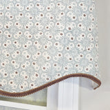 RLF Home Blast Trimmed Provance Window Valance 100% Cotton Lined Rod Pocket 50" x 17"