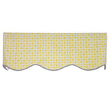 RLF Home Blast Trimmed Provance Window Valance 100% Cotton Lined Rod Pocket 50" x 17"