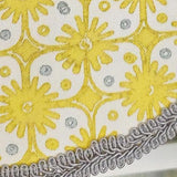 RLF Home Blast Trimmed Provance Window Valance 100% Cotton Lined Rod Pocket 50" x 17"
