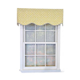 RLF Home Blast Trimmed Provance Window Valance 100% Cotton Lined Rod Pocket 50" x 17"