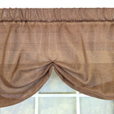 RLF Home Linen Sheer Stationary Balloon Window Valance 100% Cotton Rod Pocket 50" x 17"