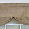RLF Home Linen Sheer Stationary Balloon Window Valance 100% Cotton Rod Pocket 50" x 17"