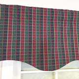 RLF Home Tiffany Check Regal Window Valance 100% Cotton Lined Rod Pocket 50" x 17" Multi