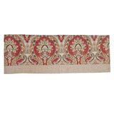 RLF Home 100% Cotton Prague Banded Lined Window Valance 50" x 17" Mauve