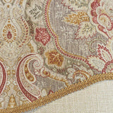 RLF Home 100% Cotton Prague Trimmed Glory Lined Window Valance 50" x 17" Mauve
