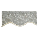 RLF Home 100% Cotton Jasper Trimmed Cornice Lined Window Valance 50" x 17" Sage