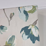 RLF Home 100% Cotton Elmina Trimmed Cornice Lined Window Valance 50" x 17" Turquoise