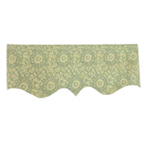 RLF Home 100% Cotton French Sun Flower Regal Lined Window Valance 50" x 17" Lime