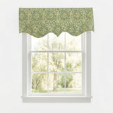 RLF Home 100% Cotton French Sun Flower Regal Lined Window Valance 50" x 17" Lime