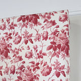 RLF Home 100% Cotton Catello Provance Lined Window Valance 50" x 17" Maroon