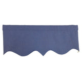 RLF Home 100% Cotton Quilted Matelassé Regal Lined Window Valance 50" x 17"