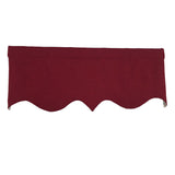 RLF Home 100% Cotton Quilted Matelassé Regal Lined Window Valance 50" x 17"