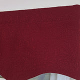 RLF Home 100% Cotton Quilted Matelassé Regal Lined Window Valance 50" x 17"