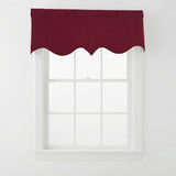 RLF Home 100% Cotton Quilted Matelassé Regal Lined Window Valance 50" x 17"