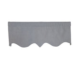 RLF Home 100% Cotton Quilted Matelassé Regal Lined Window Valance 50" x 17"