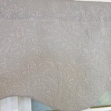 RLF Home 100% Cotton Quilted Matelassé Regal Lined Window Valance 50" x 17"