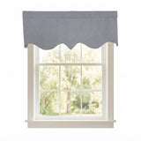 RLF Home 100% Cotton Quilted Matelassé Regal Lined Window Valance 50" x 17"