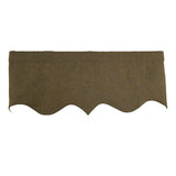 RLF Home 100% Cotton Quilted Matelassé Regal Lined Window Valance 50" x 17"