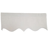 RLF Home 100% Cotton Quilted Matelassé Regal Lined Window Valance 50" x 17"