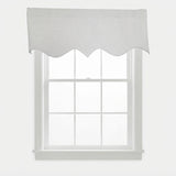 RLF Home 100% Cotton Quilted Matelassé Regal Lined Window Valance 50" x 17"