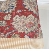 RLF Home 100% Cotton Wakeshire Provance Lined Window Valance 50" x 17" Red