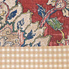 RLF Home 100% Cotton Wakeshire Provance Lined Window Valance 50" x 17" Red