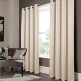 Olivia Gray San Juan Embossed Blackout Grommet Single Panel - Beige