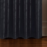 Olivia Gray Roxy Two Tone Jacquard Grommet Single Panel - Black