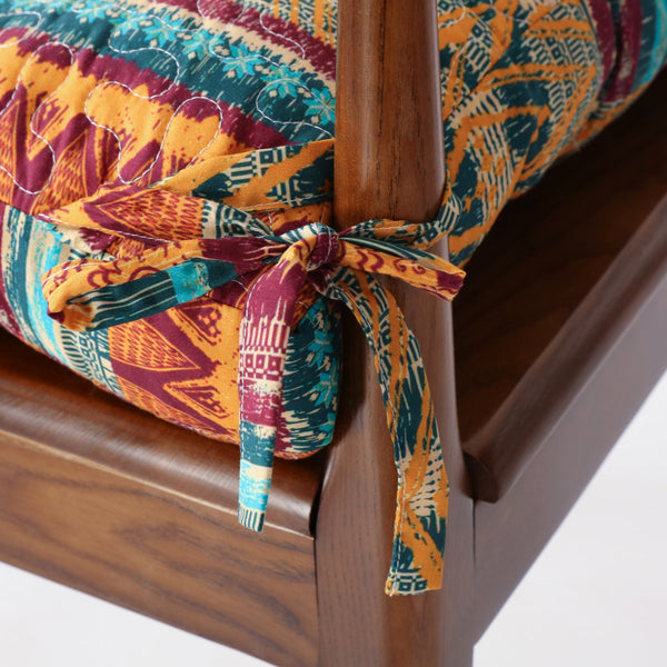 Greenland Home Southwest Chair Pad Set - 4-Piece - 18x18x2", Siesta