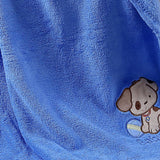 Plazatex Baby Blanket Decorative Super Soft Throw Blanket for Baby 40" X 30" Blue