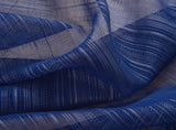 Olivia Gray Erica Doily Stripe Grommet Panel Pair - 54x90", Navy