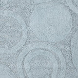 Knightsbridge Orbit Bath Rug Cotton Non Skid Back - 24x40", Light Blue - 24x40"