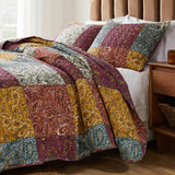 Barefoot Bungalow Paisley Slumber Quilt And Pillow Sham Set - Spice