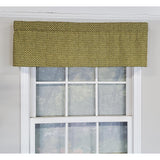 RLF Home Cabana Trellis Window Treatment Tailored Valance 3" Rod Pocket 50" x 14" Yellow