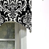 Ozbourne Cornice Syel 3" Rod Pocket Valance 50" x 17" Black by RLF Home