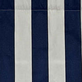 Cabana Stripe Design Super Soft 3" Rod Pocket Valance 50" x 17" Navy by RLF Home