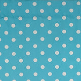 RLF Home Polka Dot Cornice 100% Cotton with Fully Lined 3" Rod Pocket Valnance for Windows 50" x 17" Baby Blue