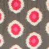 RLF Home Ikat Domino Cornice Window Treatment Valance Fits up to 48"W 3" Rod Pocket 50" x 17" Flamingo