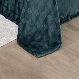 Amrani Bedcover Embossed Blanket Soft Premium Microplush Green by Plazatex