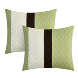 Chic Home Karras Embroidered Design Bed In A Bag Sheets 10 Pieces Comforter Decorative Pillows & Shams Green