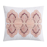 Chic Home Adaline Comforter Set Embroidered Design Bed In A Bag - Decorative Pillows Shams Included - 9 Piece - Blush